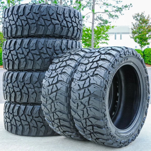 Venom Power Swampthing M/T Xtreme Dirt 35x12.50R22 121Q Load F All-Season Mud-Terrain Tires — Set of 6