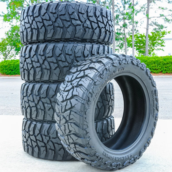 Venom Power Swampthing M/T Xtreme Dirt 35x12.50R22 117Q Load E All-Season Mud-Terrain Tires — Set of 5