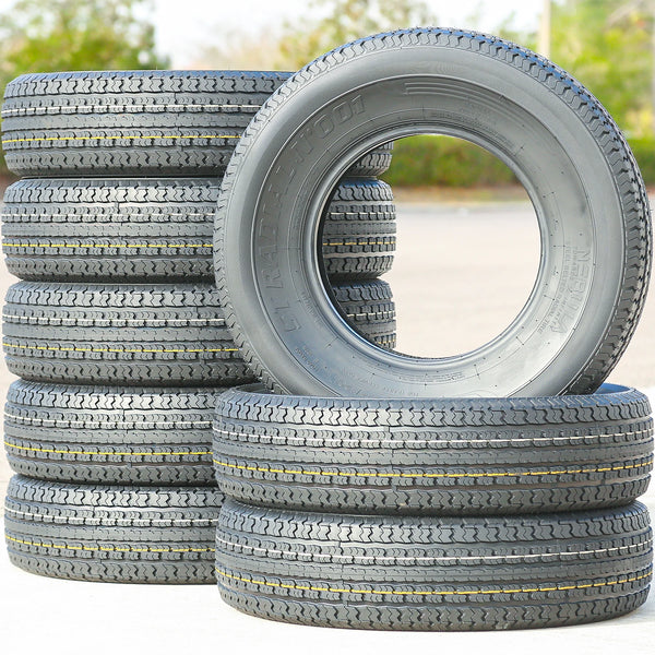 Nebula ST Radial N' 001 Semi Steel ST235/80R16 Load E Trailer Tires — Set of 8