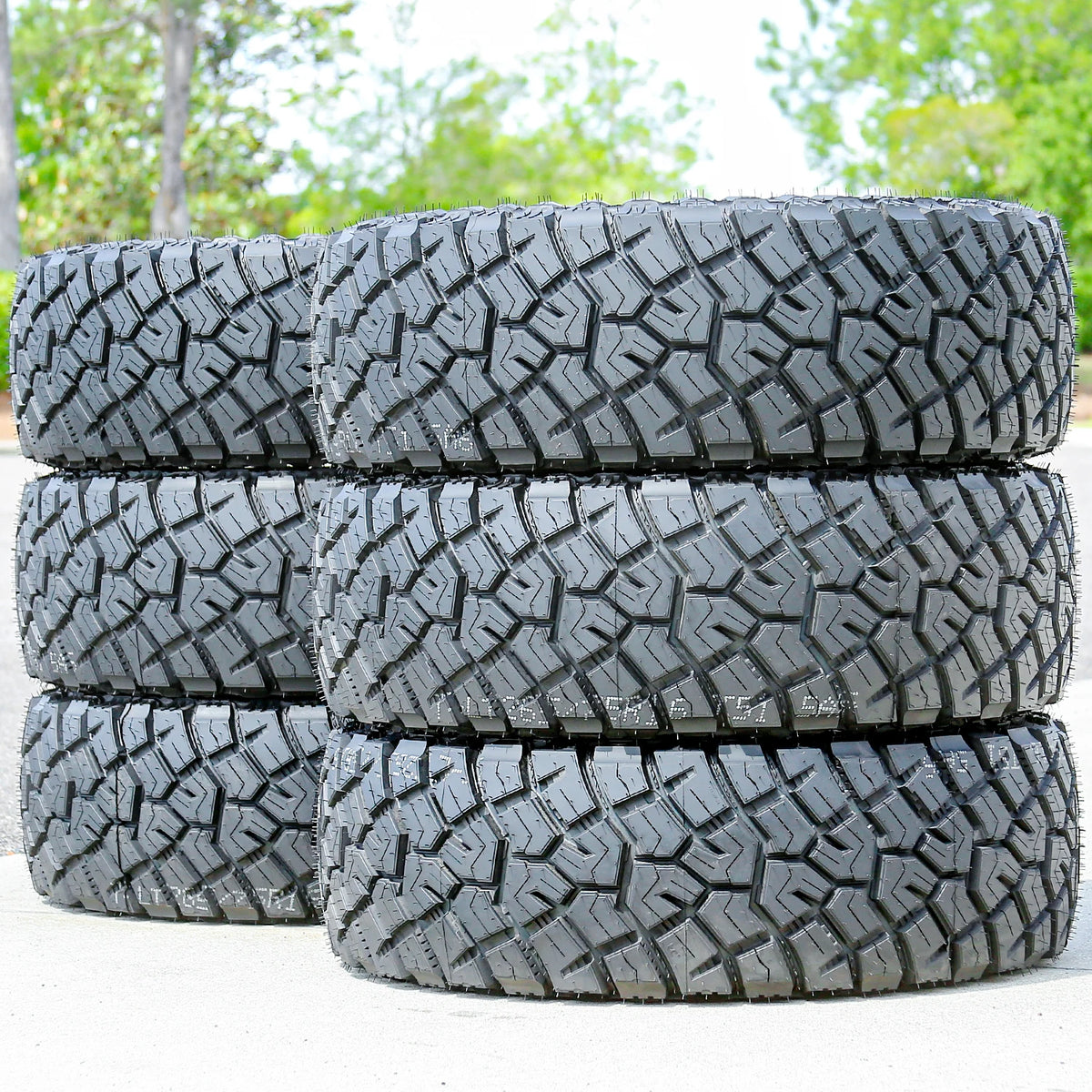 Tesche Tires Ridge Blade X/RT LT33x12.50R15 117Q 8-Ply All-Season Rugged-Terrain Tires — Set of 6