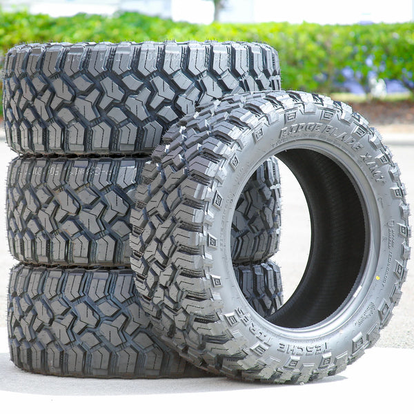 Tesche Tires Ridge Blade X/MT LT33x12.50R20 119Q Load F All-Season Mud-Terrain Tires — Set of 4