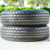 Roundrule ST Hikee Semi Steel ST225/75R15 117/112L Load E Trailer Tires — Set of 2
