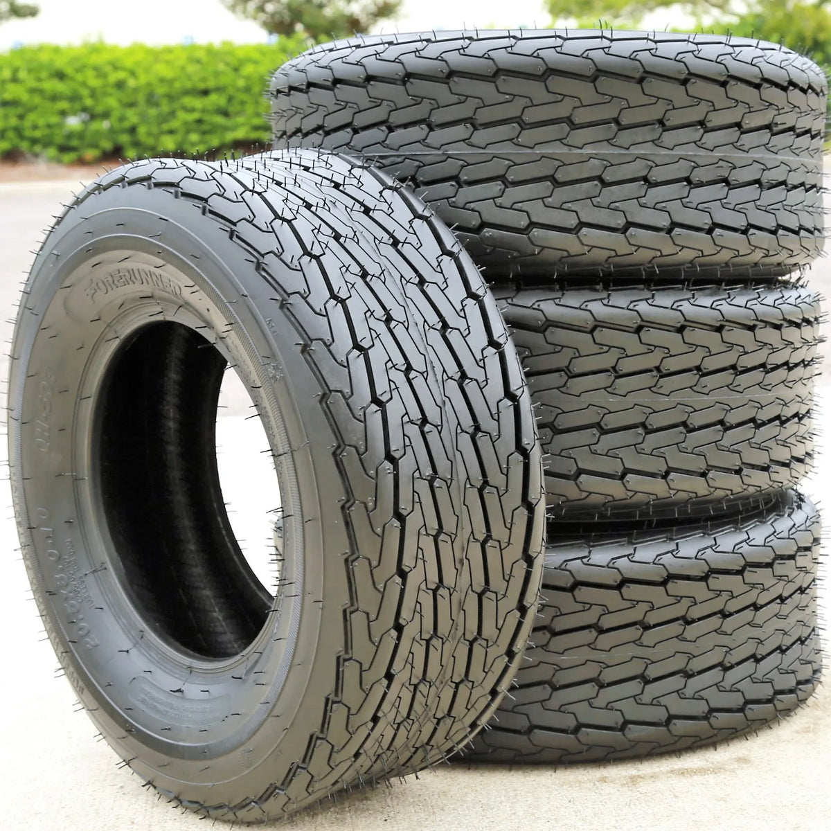Forerunner QH503 ST20.5x8.00-10 Load E Trailer Tires — Set of 4