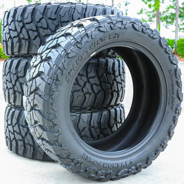 Venom Power Swampthing M/T Xtreme Dirt 35x12.50R22 121Q Load F All-Season Mud-Terrain Tires — Set of 4