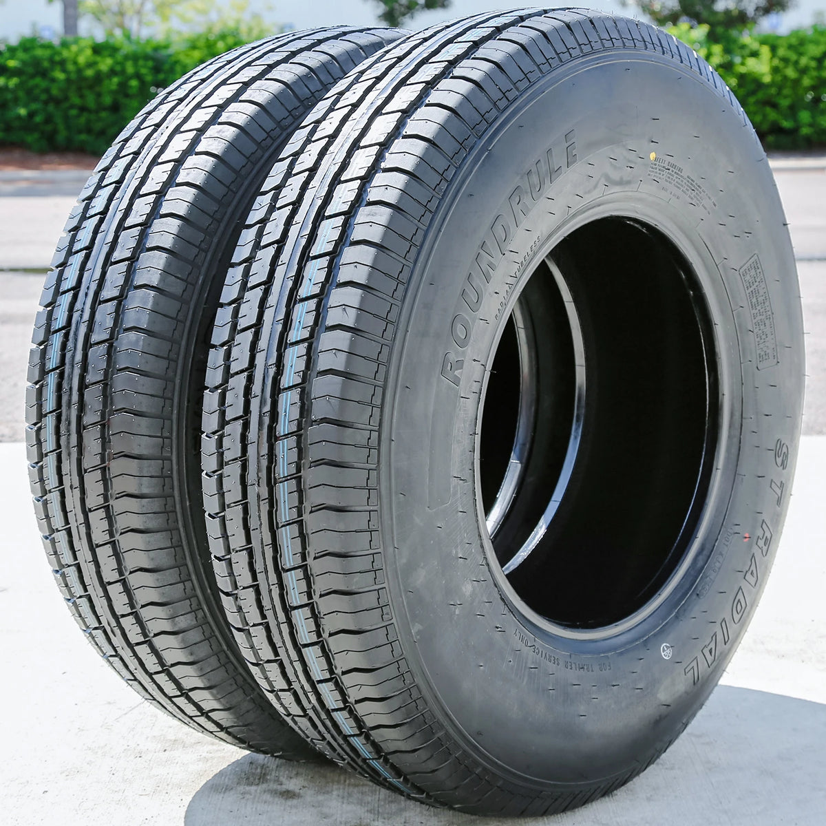 Roundrule ST Radial ST235/85R16 128/124L Load F Trailer Tires — Set of 2