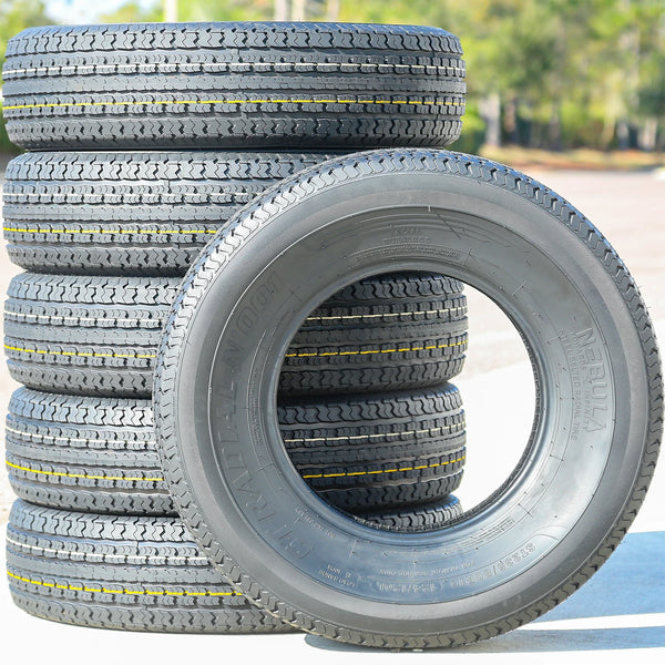Nebula ST Radial N' 001 Semi Steel ST235/80R16 Load E Trailer Tires — Set of 6
