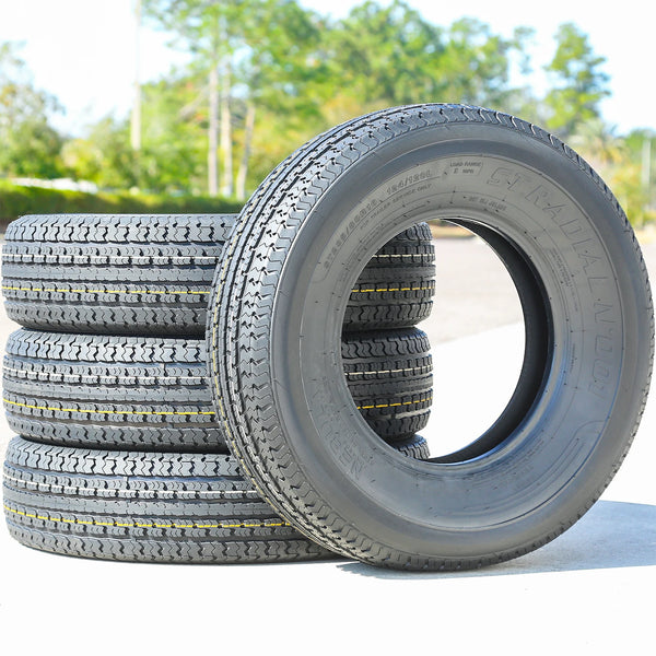 Nebula ST Radial N' 001 Semi Steel ST235/80R16 124/120L Load E Trailer Tires — Set of 4