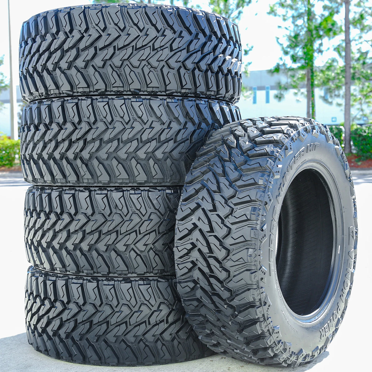 Venom Power Terra Hunter M/T LT33x12.50R17 120Q Load E All-Season Mud-Terrain Tires — Set of 5