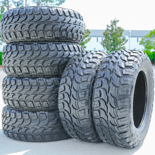 Red Dirt Road RD-6 M/T LT35x12.50R20 121Q Load E All-Season Mud-Terrain Tires — Set of 6