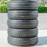 Roundrule ST Hikee Semi Steel ST215/75R14 Load D Trailer Tires — Set of 5