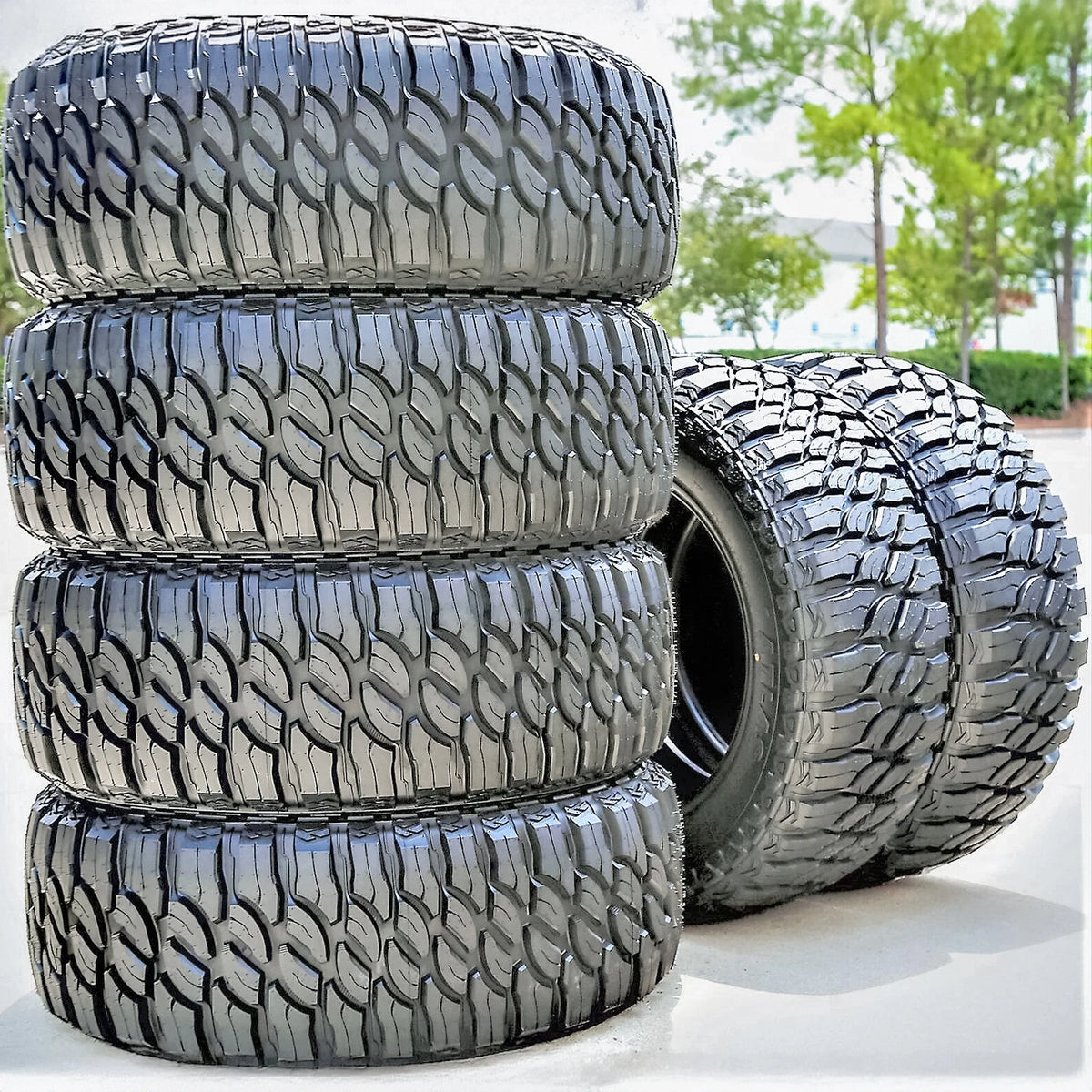 Atlas Paraller M/T LT37x12.50R17 124Q Load D All-Season Mud-Terrain Tires — Set of 6