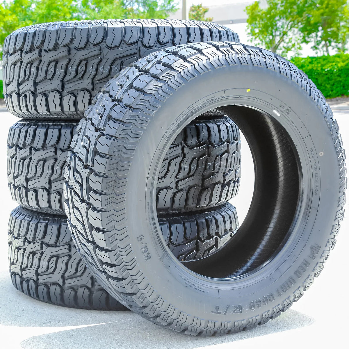 Red Dirt Road RD-9 R/T LT33x12.50R20 114Q Load E All-Season Rugged-Terrain Tires — Set of 4