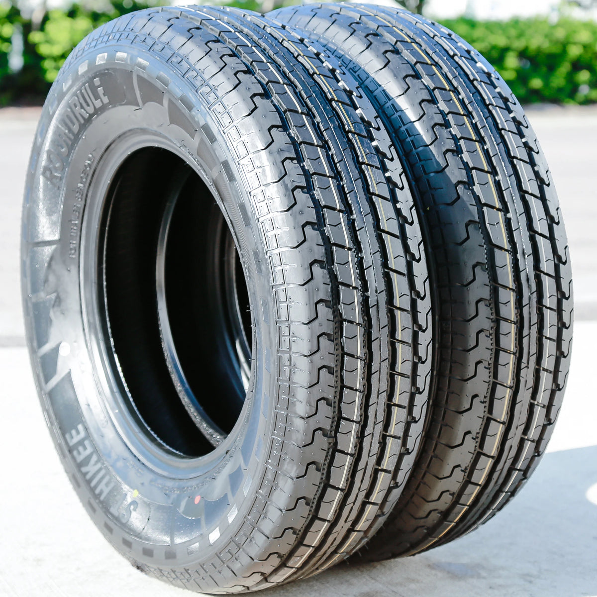 Roundrule ST Hikee Semi Steel 205/75R15 Load E Trailer Tires — Set of 2
