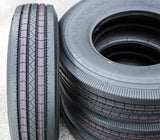 Suntek HD Trail + All Steel ST225/75R15 Load G Trailer Tires — Set of 4