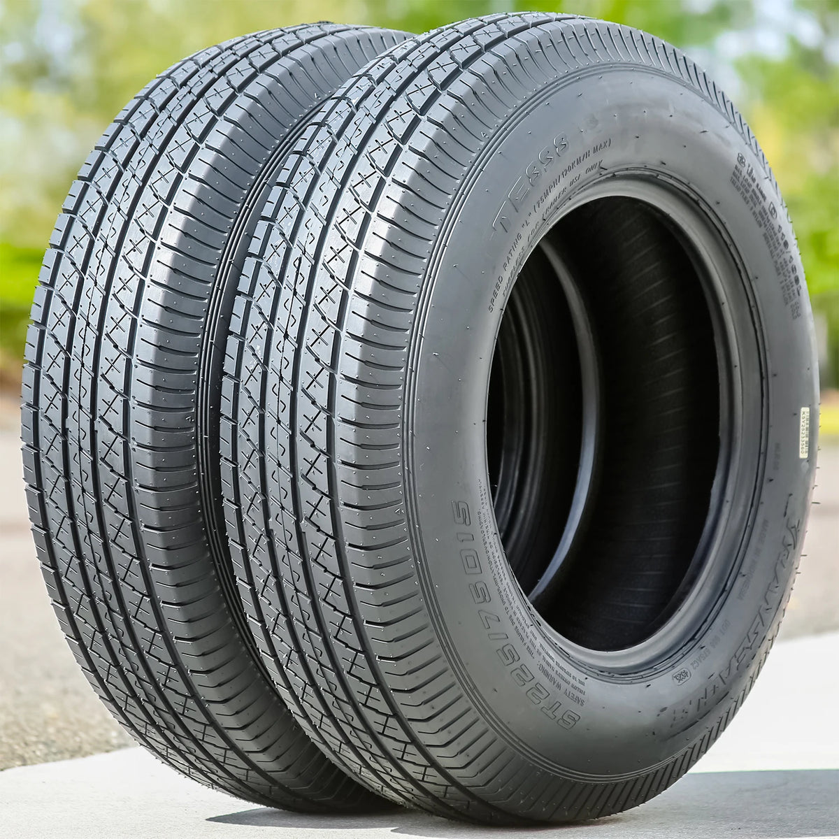 Transeagle TE898 ST205/75D15 Load C Trailer Tires — Set of 2