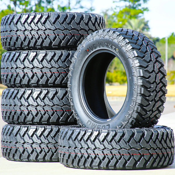 Cosmo Mud Kicker 35x12.50R20 125Q Load F All-Season Mud-Terrain Tires — Set of 6