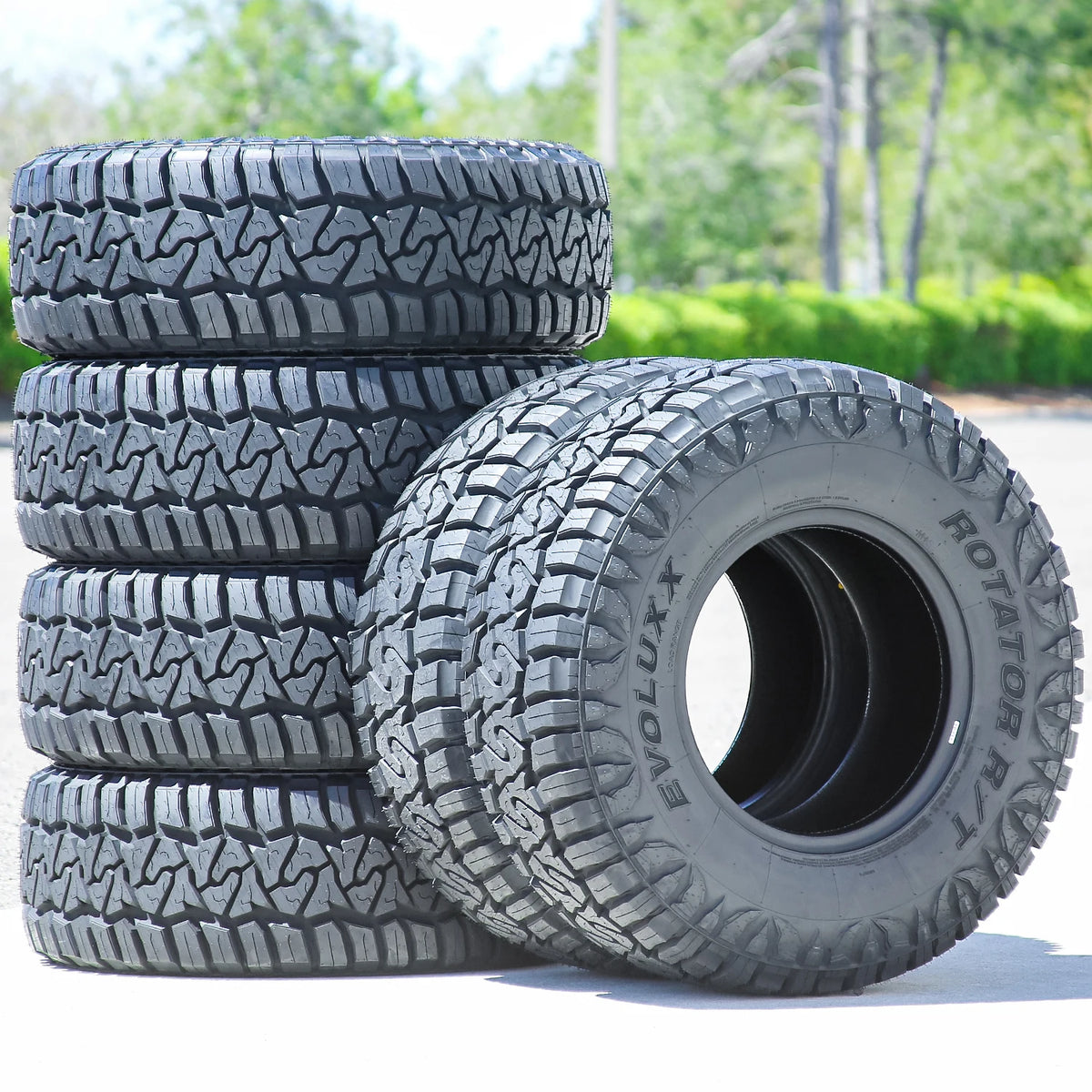 Evoluxx Rotator R/T LT35x12.50R17 121Q Load F All-Season Rugged-Terrain Tires — Set of 6