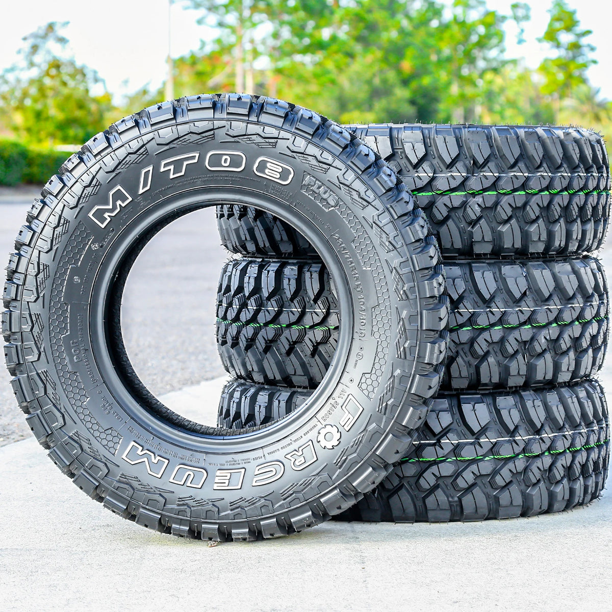 Forceum M/T 08 Plus LT235/75R15 Load C OWL All-Season Mud-Terrain Tires — Set of 4