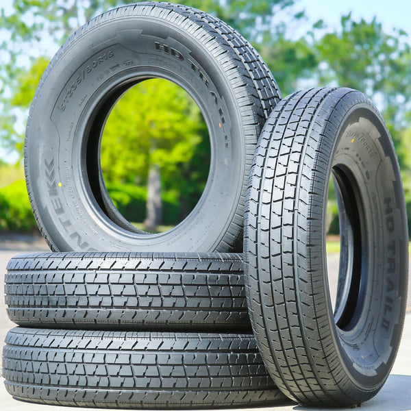 Suntek HD Trail 2 Semi Steel ST175/80R13 Load D Trailer Tires — Set of 4