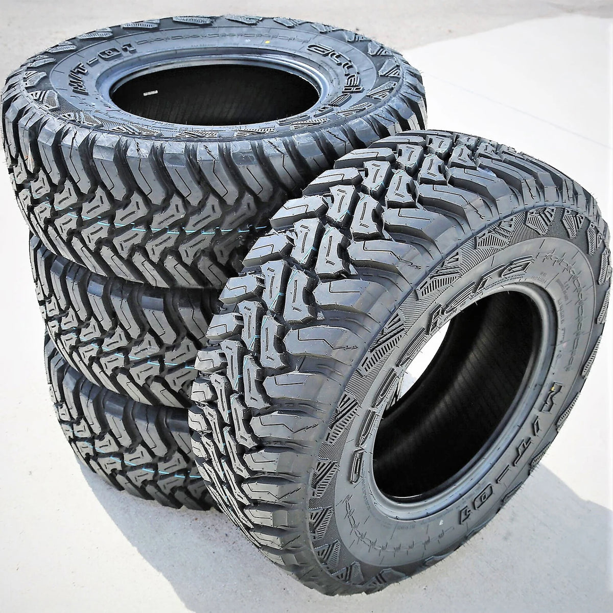 Accelera M/T-01 LT35x12.50R18 123Q 10-Ply All-Season Mud-Terrain Tires — Set of 4