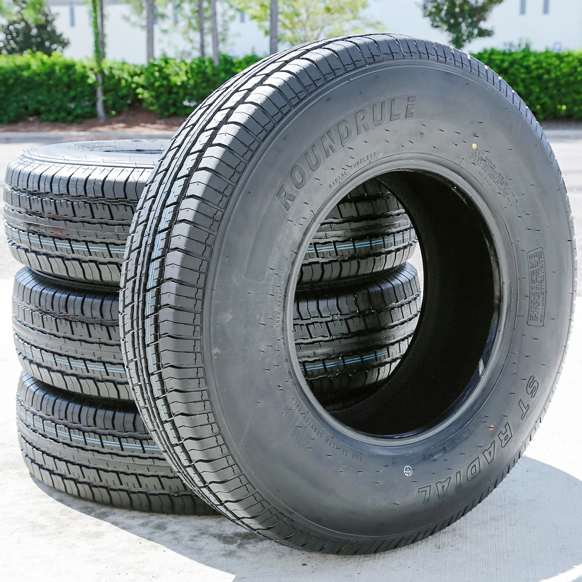 Roundrule ST Radial 235/85R16 Load G Trailer Tires — Set of 4