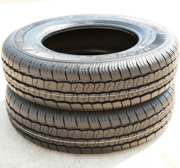 Bearway BW168 155R12 88/86Q Load D All-Season Commercial Tires — Set of 2