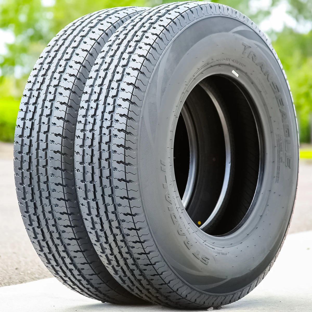 Transeagle ST Radial II Steel Belted ST145/80R12 Load E Trailer Tires — Set of 2