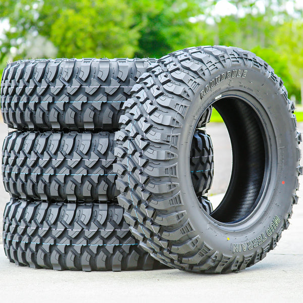 Roundrule M866 235/70R16 110/107Q Load D Mud-Terrain Tires — Set of 4