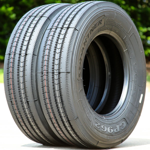 Copartner CP962 235/75R17.5 132/129M Load H Steer All-Season Commercial Tires — Set of 2