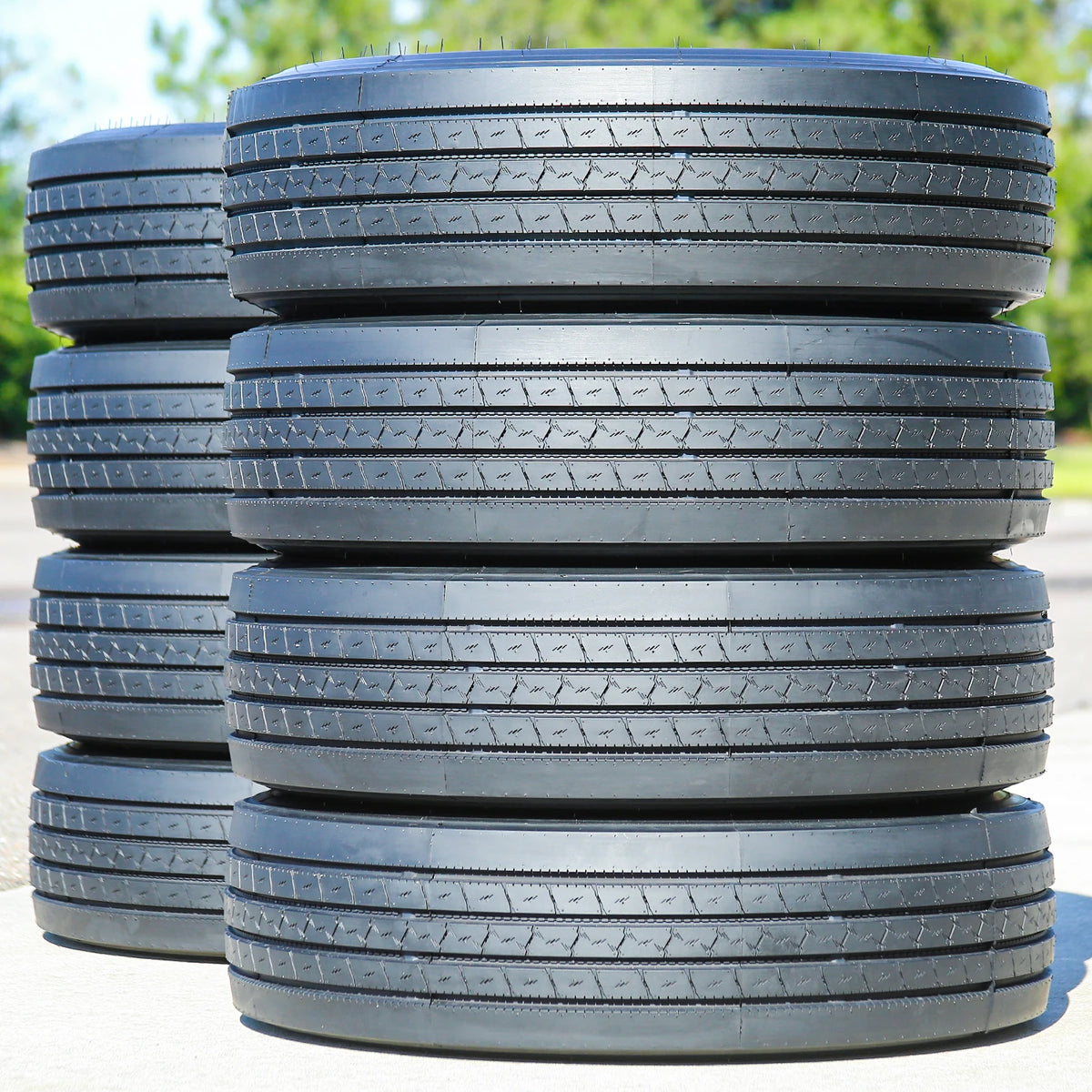 Evoluxx EST21 All Steel ST235/80R16 Load G Trailer Tires — Set of 8